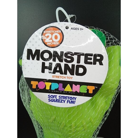 Monster Hand Stretch Toy By ToyPlanet Ages 3+ Soft & Stretchy 20" - Picture 3 of 4